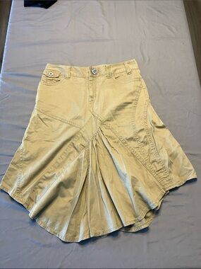 Smart Set Khaki Panelled Circle Skirt